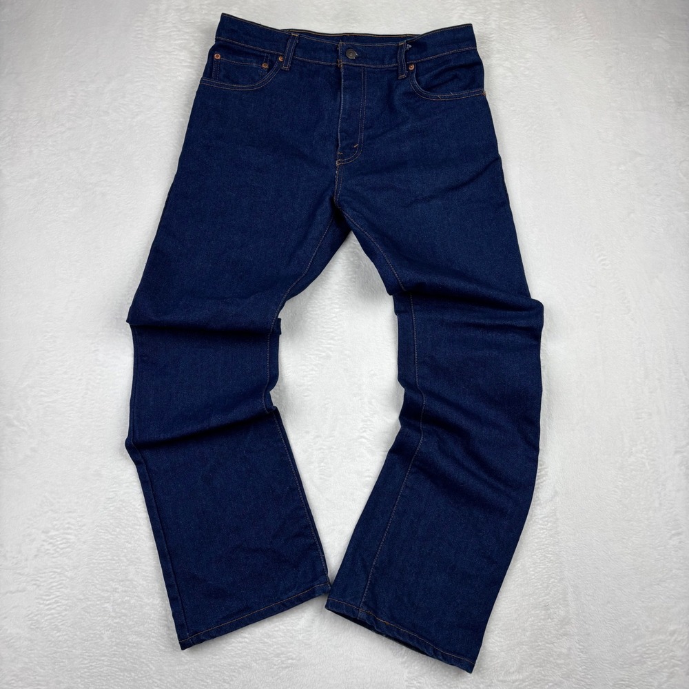 Levis 517‎ Mens 34x32 Bootcut Jeans Grunge Y2K Style Blue Denim CB4-2